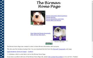 Birman Home Page, The