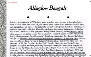 Allaglow Bengals